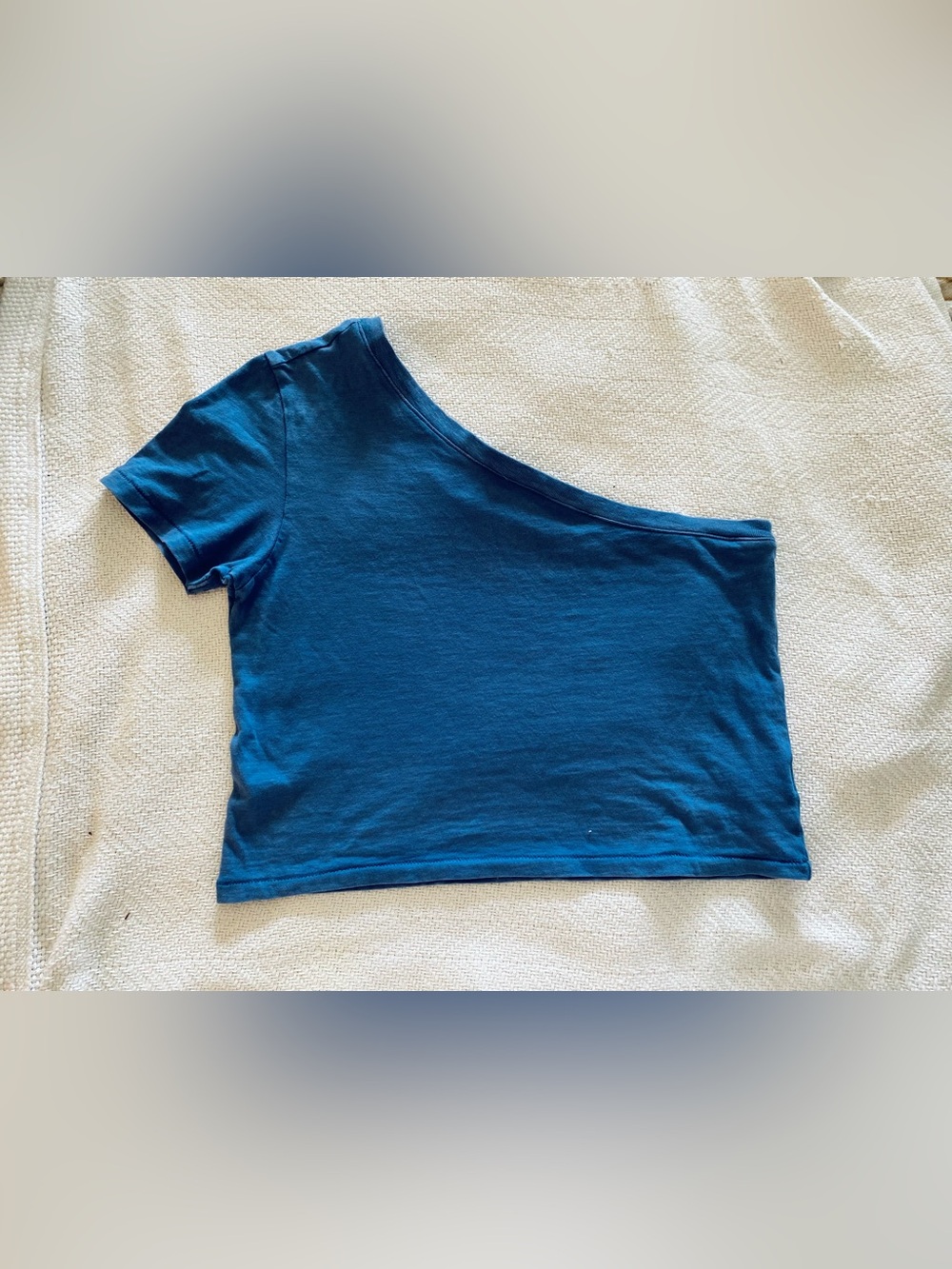 aerie One-Shoulder Tee Shirt Blue